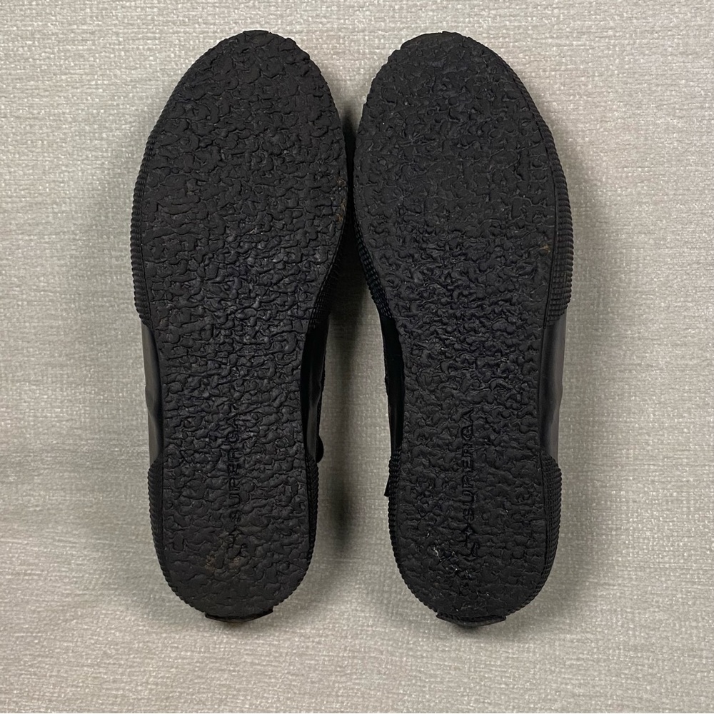 Superga Women’s Black Glitter Sneakers Black Sole NWOT - Picture 7 of 9